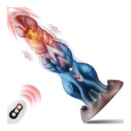 ' Gode Va-et-Vient Vibrant et Chauffant Drakolis 23.5 x 7cm - Bad Demon